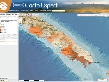 Etudiez les densités de populations par commune...